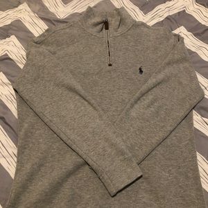 Ralph Lauren Gray Quarter Zip Sweater (S)